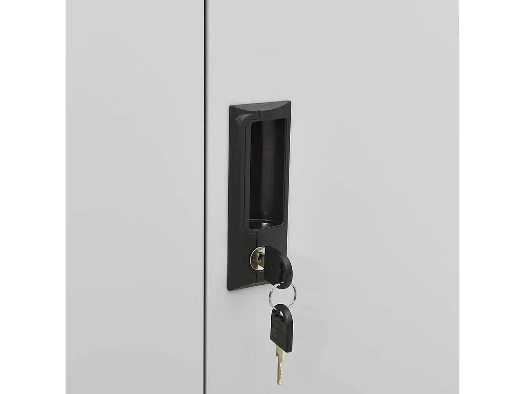 Büroschrank Hellgrau 90x40x102 cm Stahl
