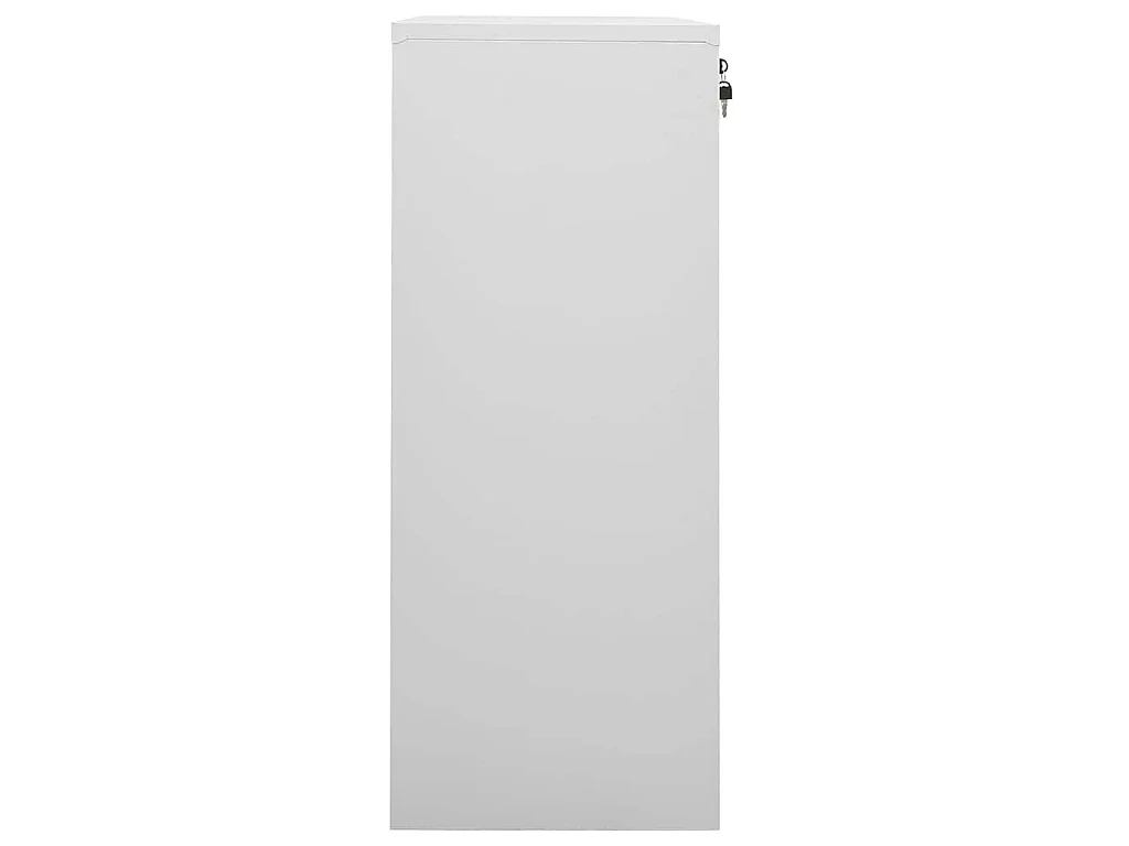 Büroschrank Hellgrau 90x40x102 cm Stahl