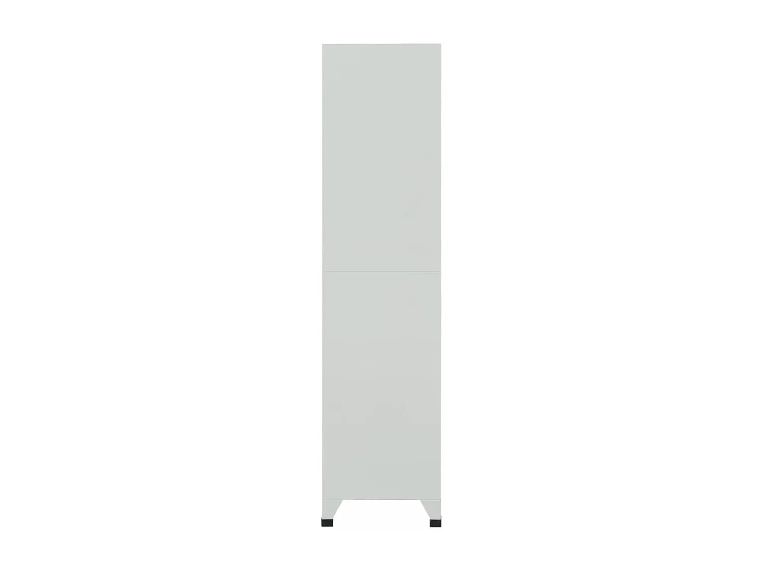 Schließfachschrank mit 6 Fächern Stahl 90x45x180 cm Grau