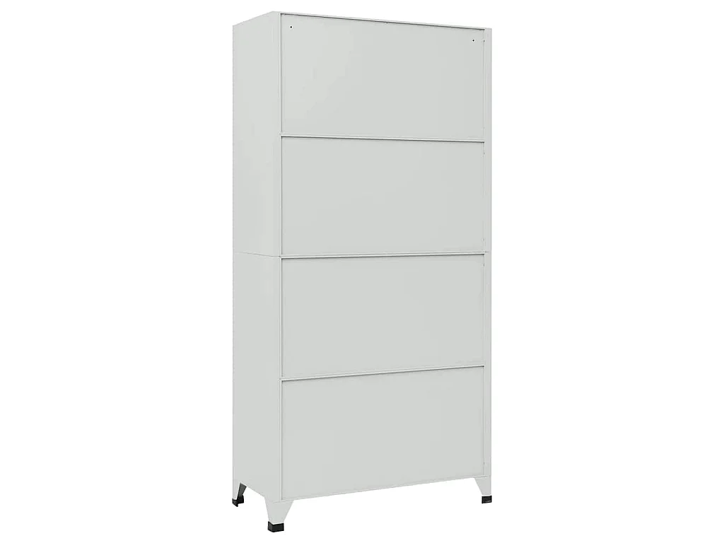 Lockerkast met 6 vakken 90x45x180 cm staal grijs