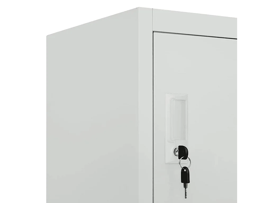 Lockerkast met 6 vakken 90x45x180 cm staal grijs
