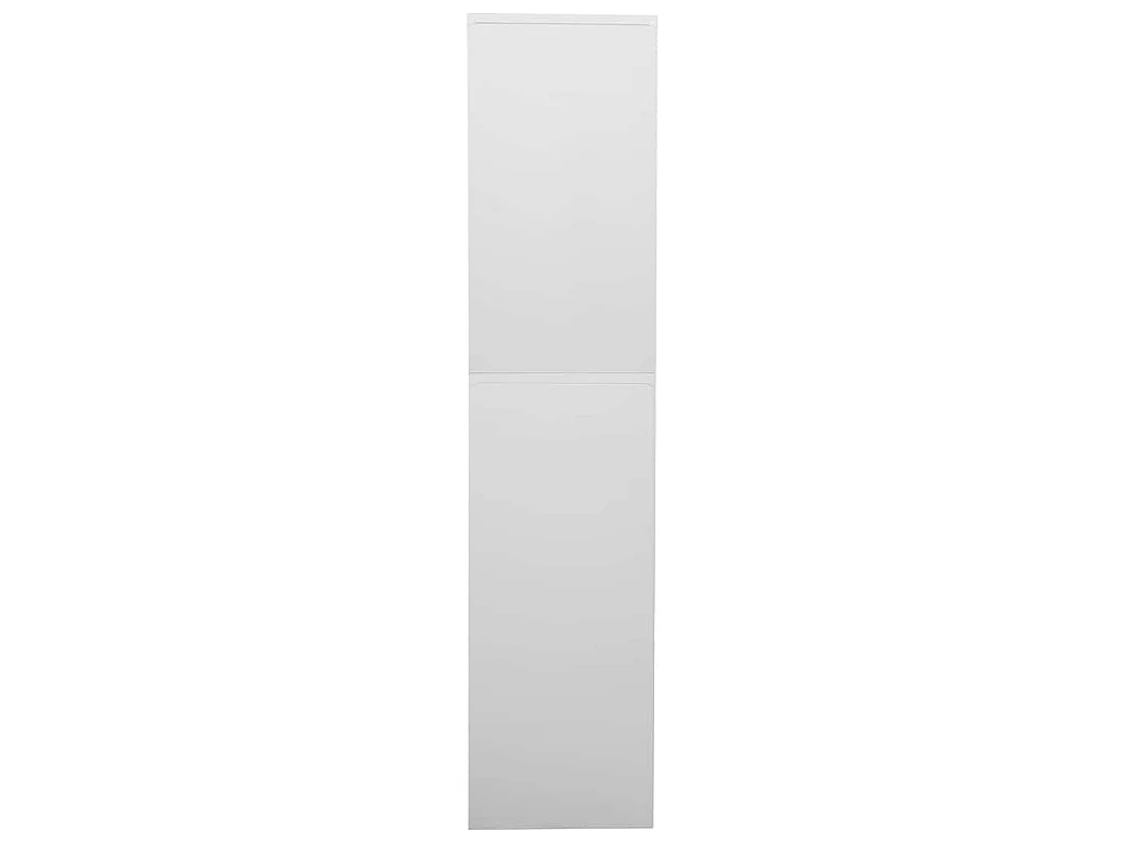 Büroschrank Hellgrau 90x40x180 cm Stahl