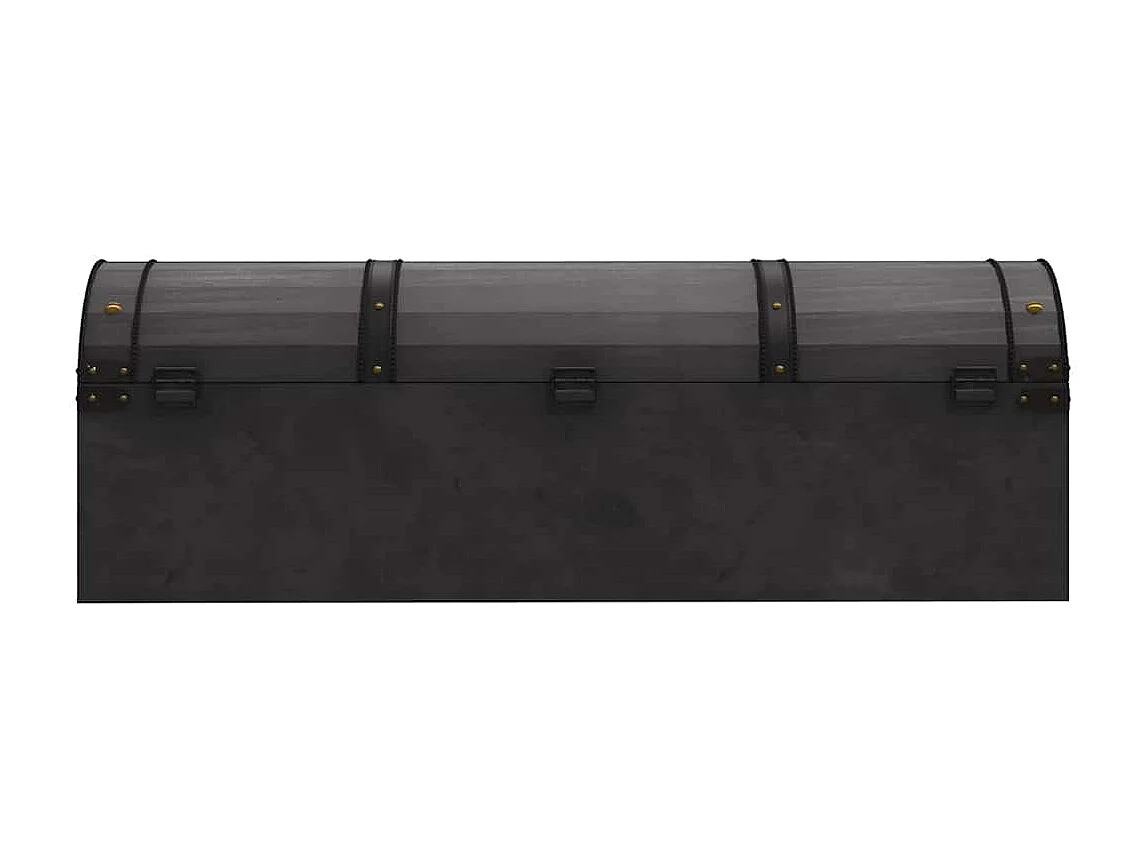 Baule in Legno Massello Stile Vintage 120x30x40 cm