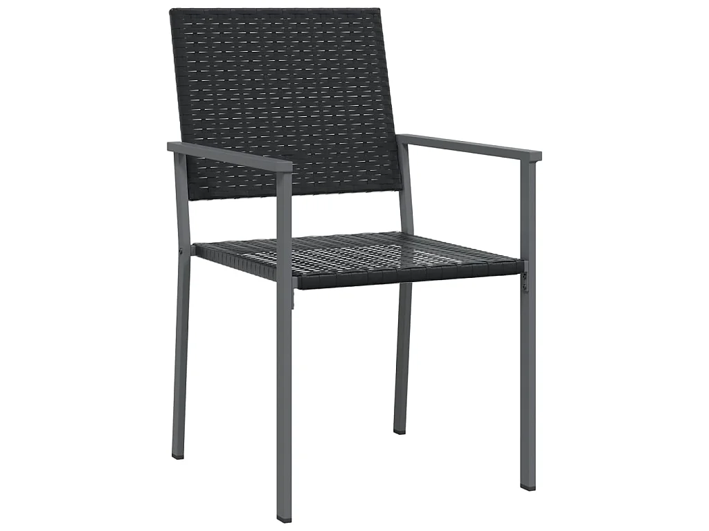 Set da Pranzo da Giardino 7 pz in Polyrattan e Acciaio