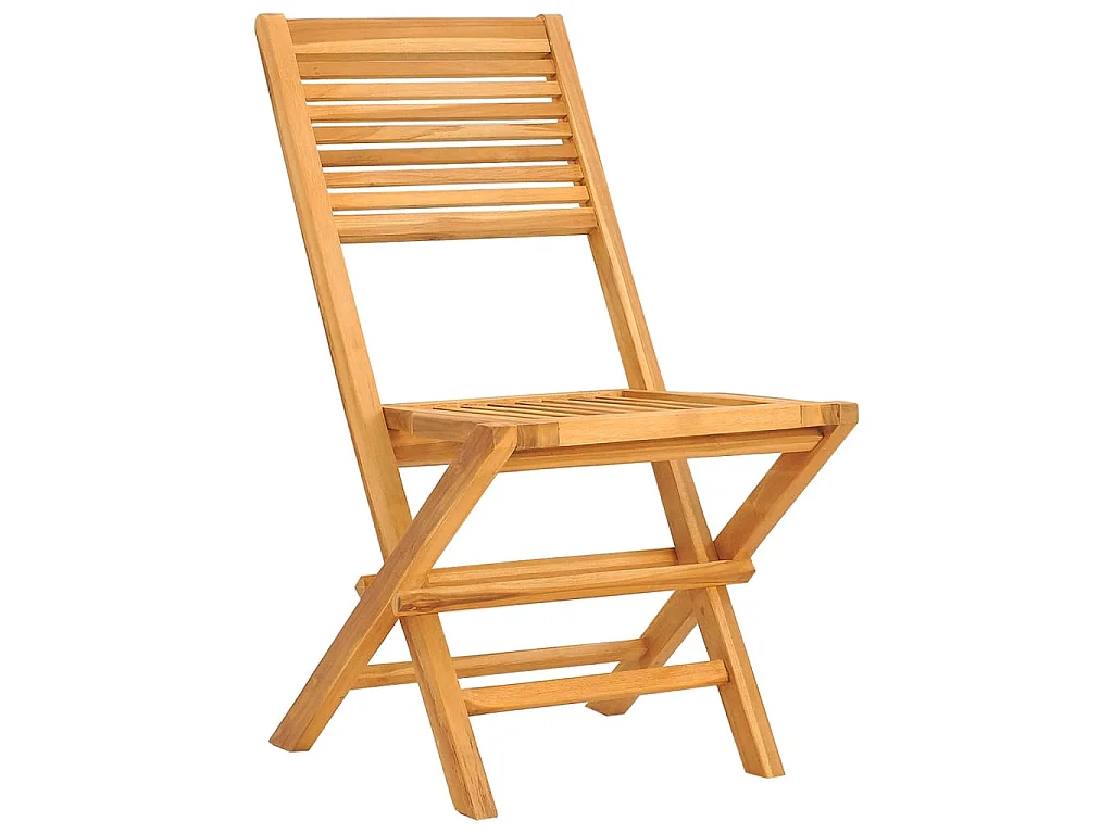 Set da Pranzo per Giardino 5 pz in Legno Massello di Teak