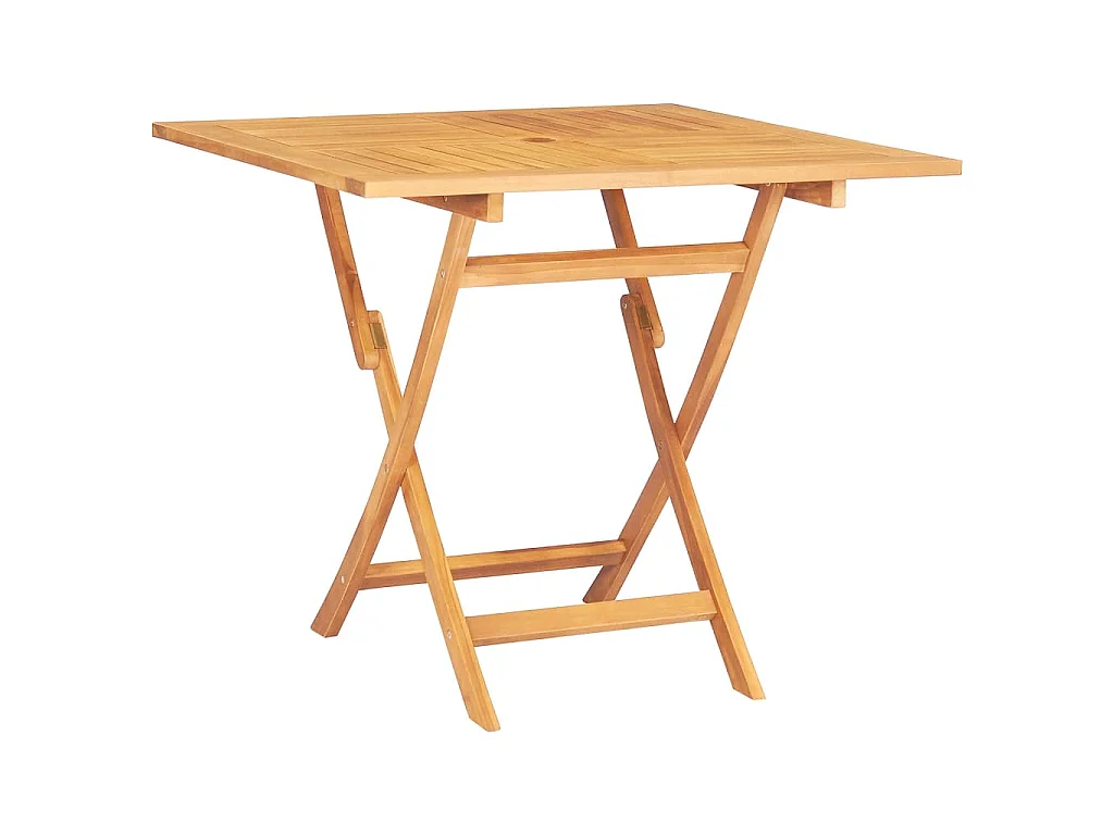 Set da Pranzo per Giardino 5 pz in Legno Massello di Teak