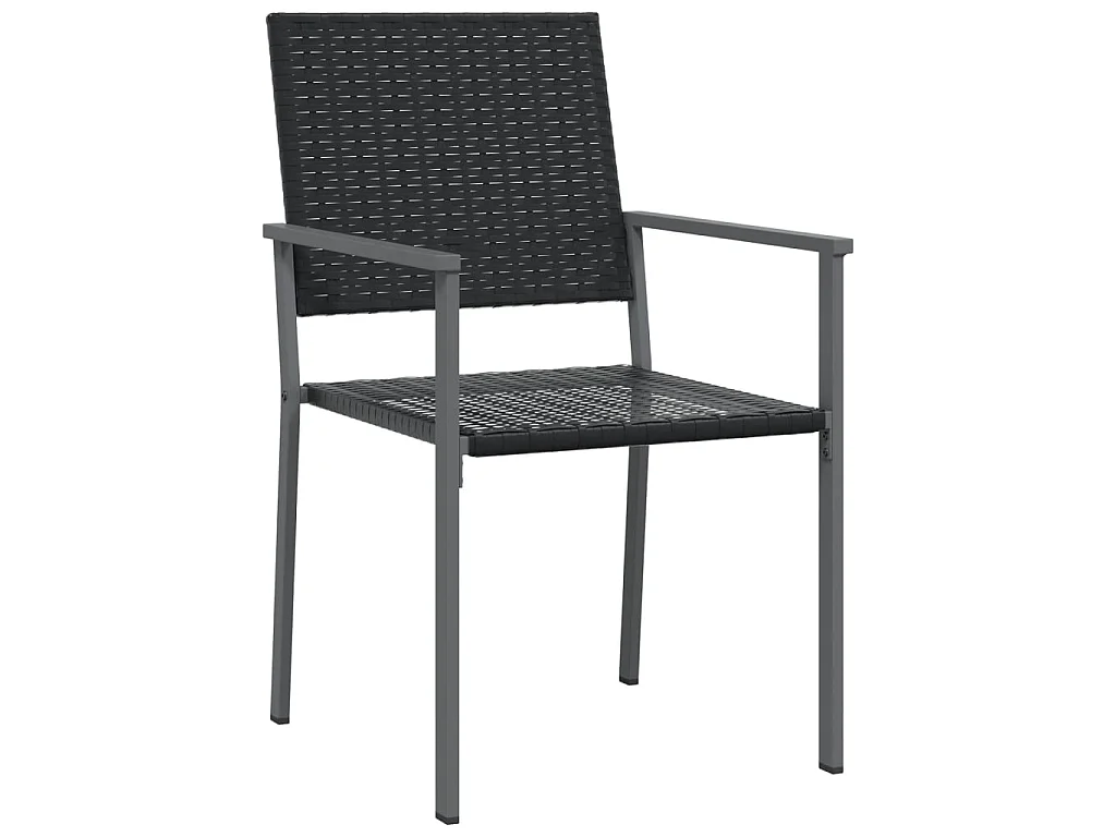 Set da Pranzo da Giardino 7 pz in Polyrattan e Acciaio
