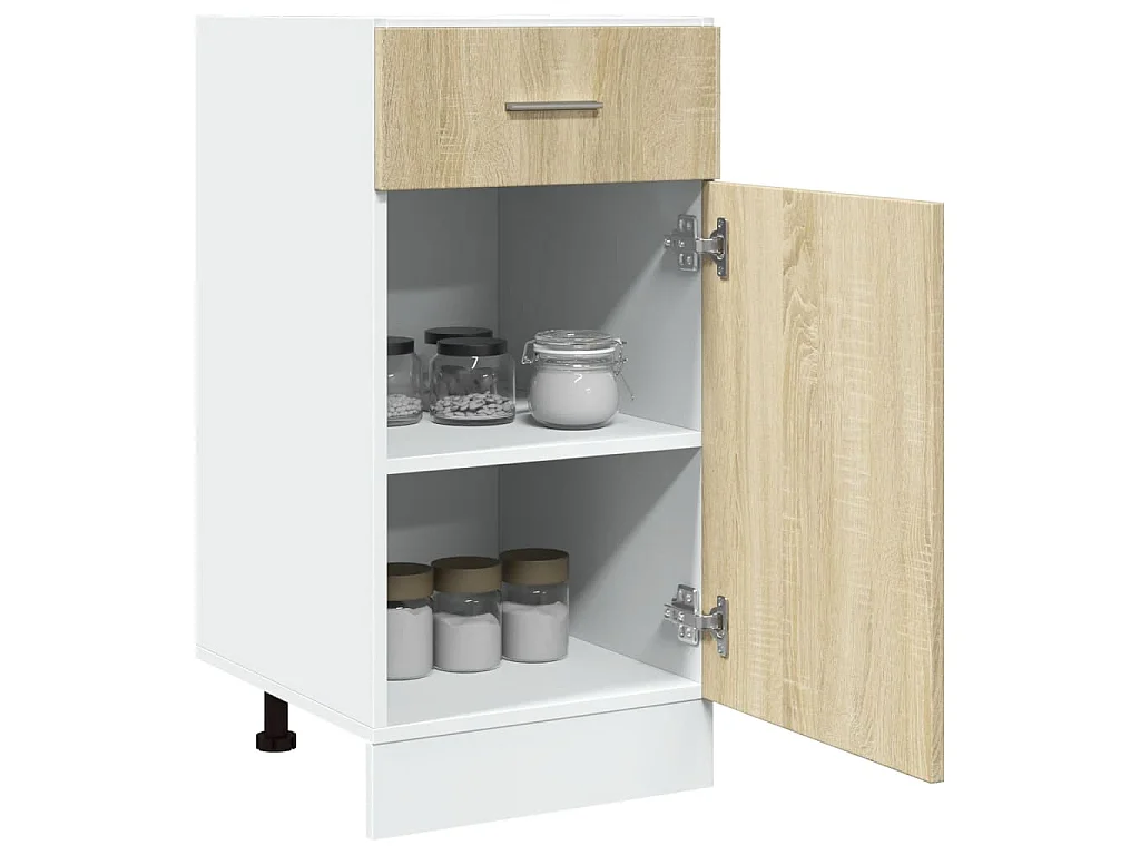 Armoire à tiroirs inférieure "Lyon" Chêne Sonoma 40 x 46 x 81,5 cm Bois d'ingénierie