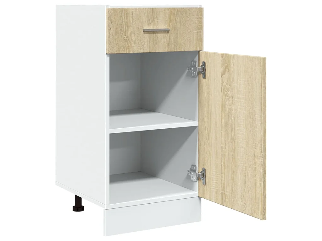 Armoire à tiroirs inférieure "Lyon" Chêne Sonoma 40 x 46 x 81,5 cm Bois d'ingénierie