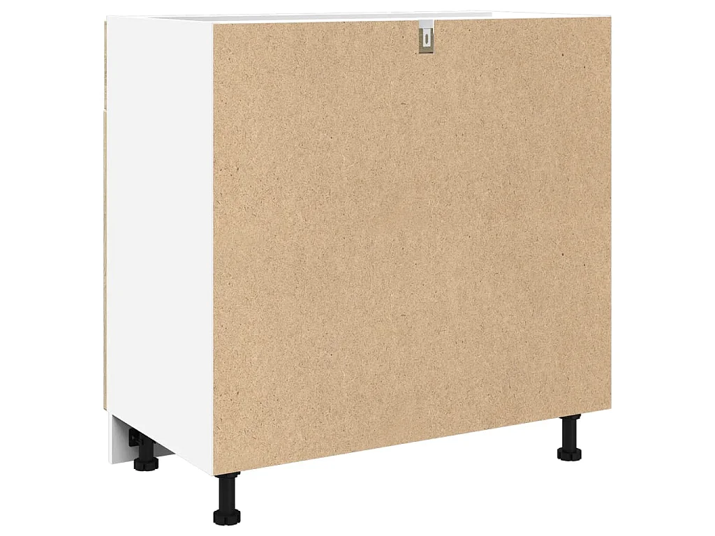 Onderkast met lade Lyon 80x46x81,5 cm bewerkt hout sonoma eikenkleurig