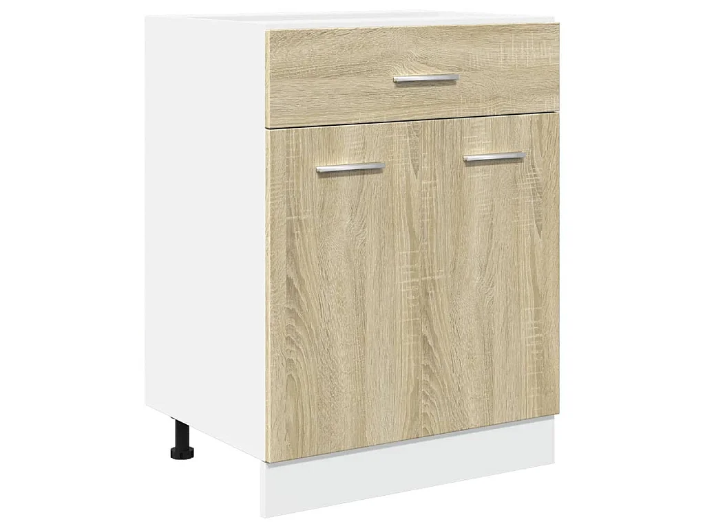 Schubunterschrank Lyon Sonoma-Eiche 60x46x81,5 cm Holzwerkstoff
