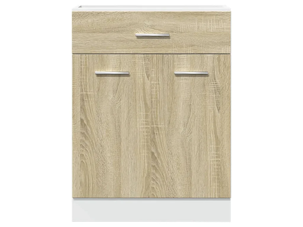 Schubunterschrank Lyon Sonoma-Eiche 60x46x81,5 cm Holzwerkstoff