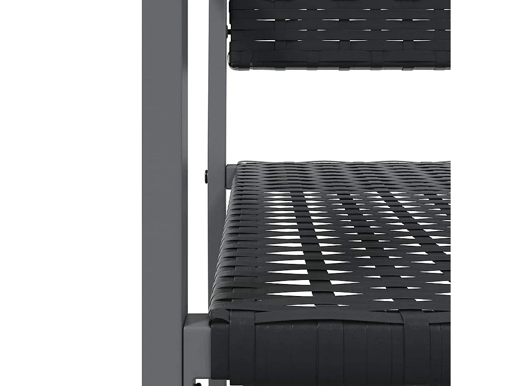 9-tlg. Garten-Essgruppe Poly Rattan und Stahl