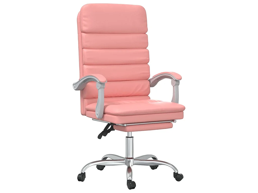 Fauteuil de massage inclinable de bureau Rose Similicuir