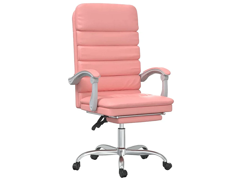Fauteuil de massage inclinable de bureau Rose Similicuir