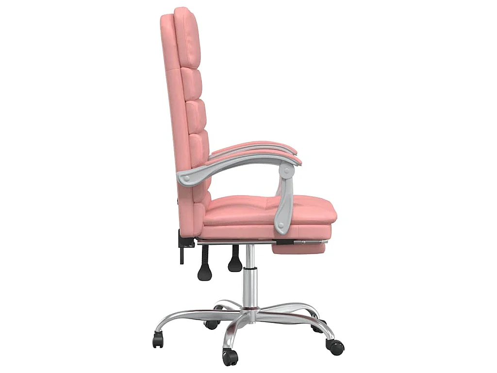 Fauteuil de massage inclinable de bureau Rose Similicuir