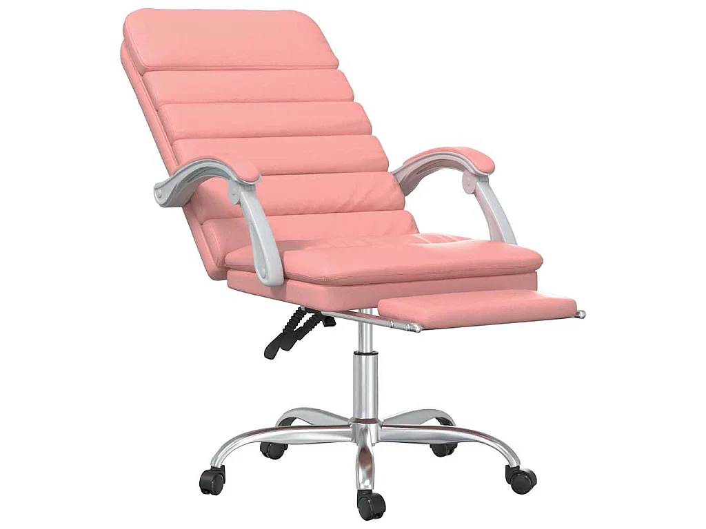 Fauteuil de massage inclinable de bureau Rose Similicuir