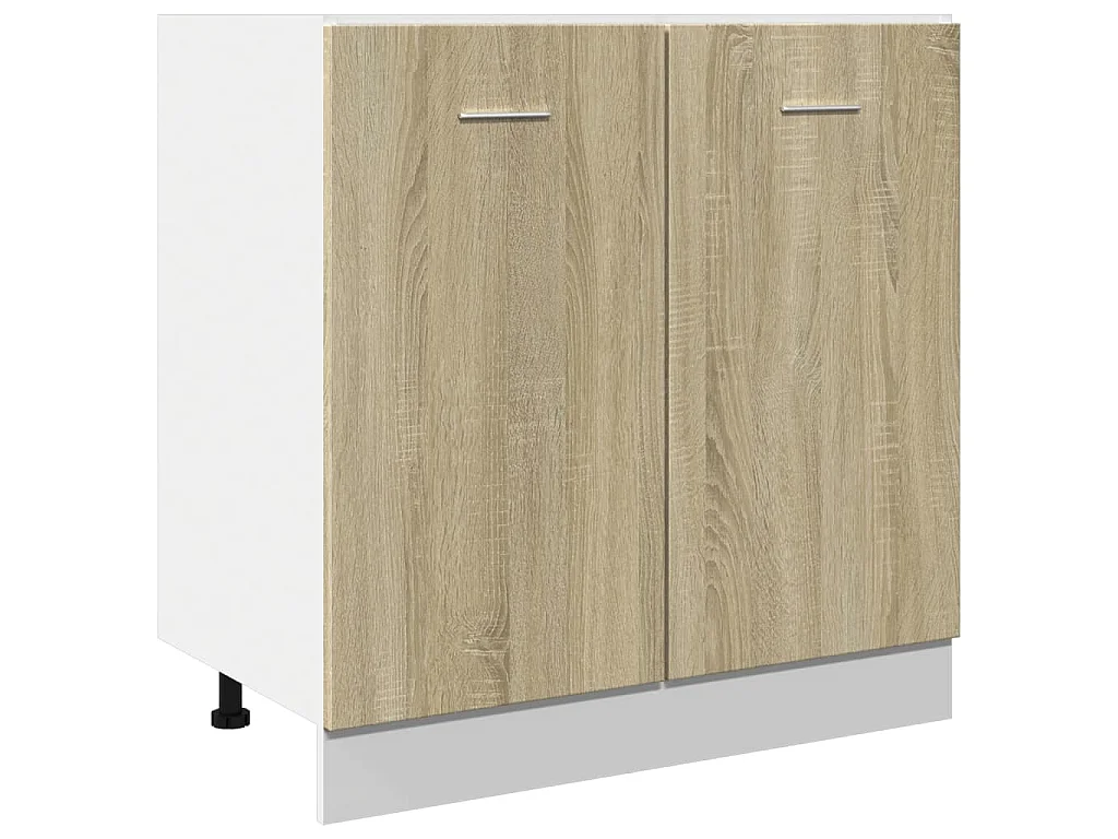 Onderkast Lyon 80x46x81,5 cm bewerkt hout sonoma eikenkleurig