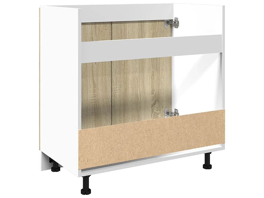 Onderkast Lyon 80x46x81,5 cm bewerkt hout sonoma eikenkleurig