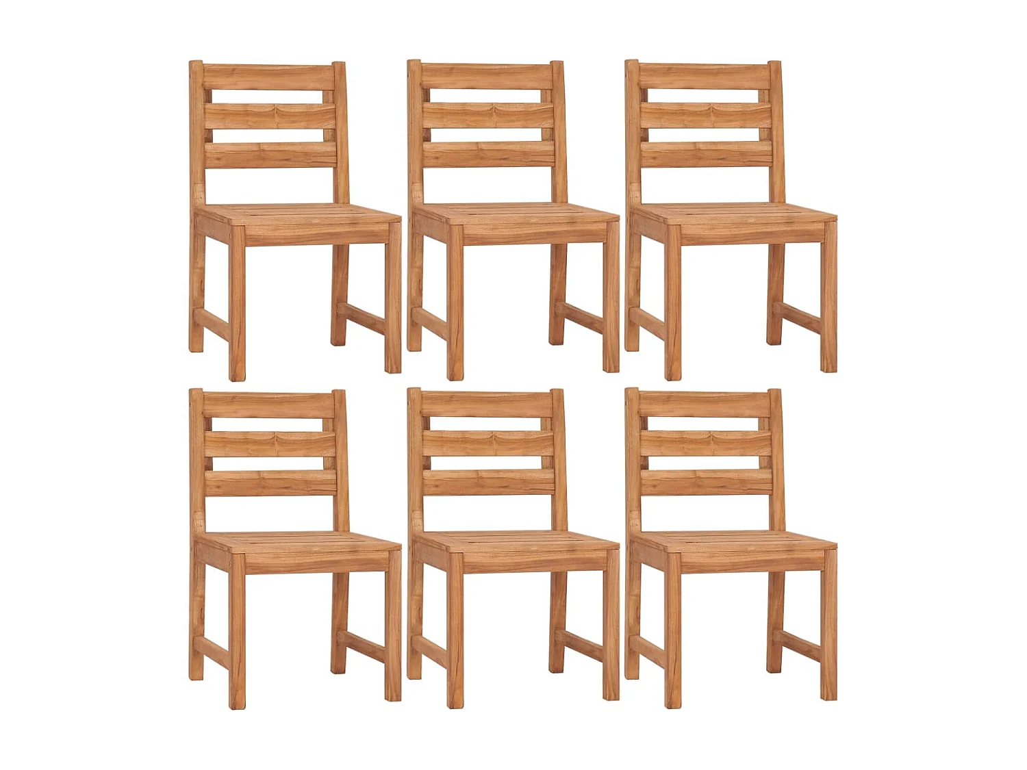 Ensemble à manger de jardin 7 pcs Bois de teck solide