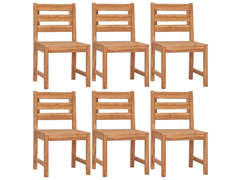 Ensemble à manger de jardin 7 pcs Bois de teck solide