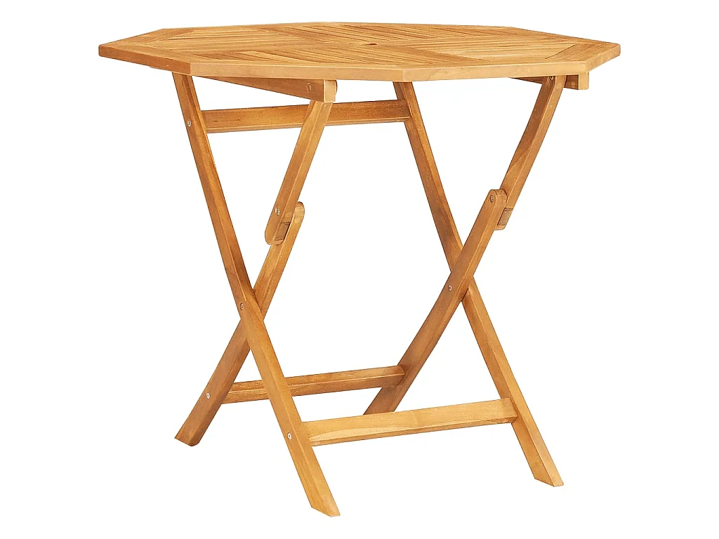 Set da Pranzo per Giardino 5 pz in Legno Massello di Teak