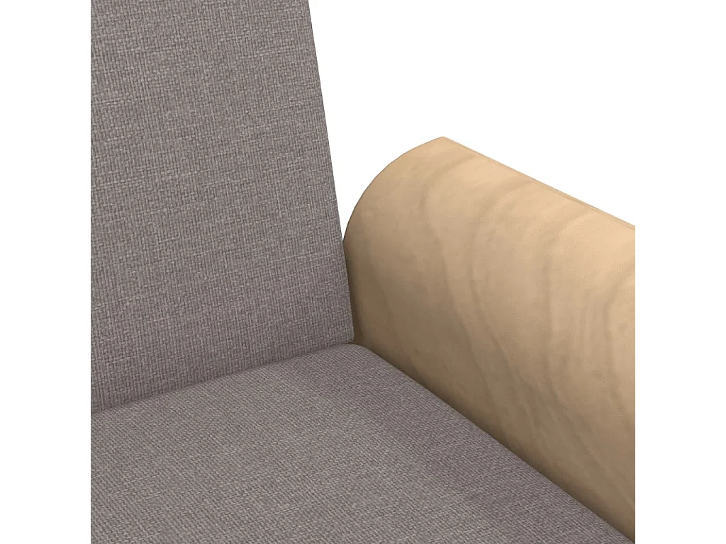 Schlafsofa mit Armlehnen Taupe Stoff