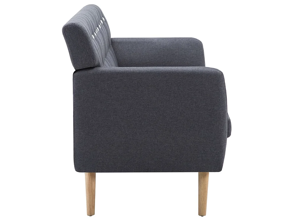 3-Sitzer-Sofa Stoff 172x70x82 cm Dunkelgrau