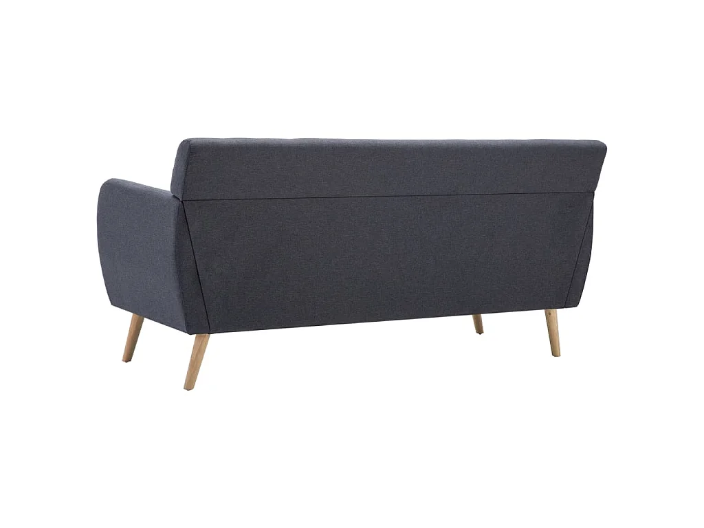 3-Sitzer-Sofa Stoff 172x70x82 cm Dunkelgrau