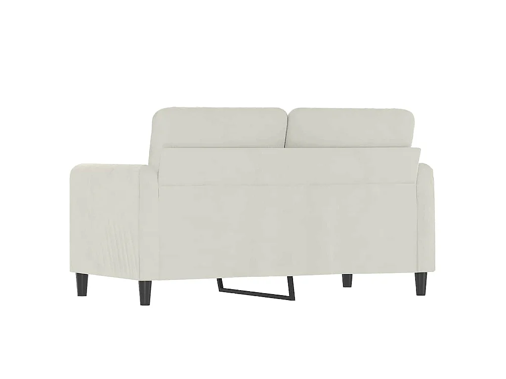 2-Sitzer-Sofa Creme 120 cm Samt