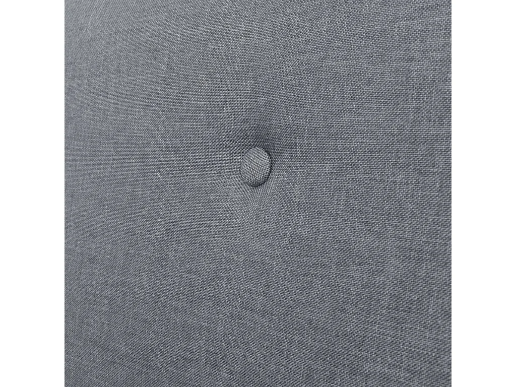 Canapé à 2 places Tissu Gris clair