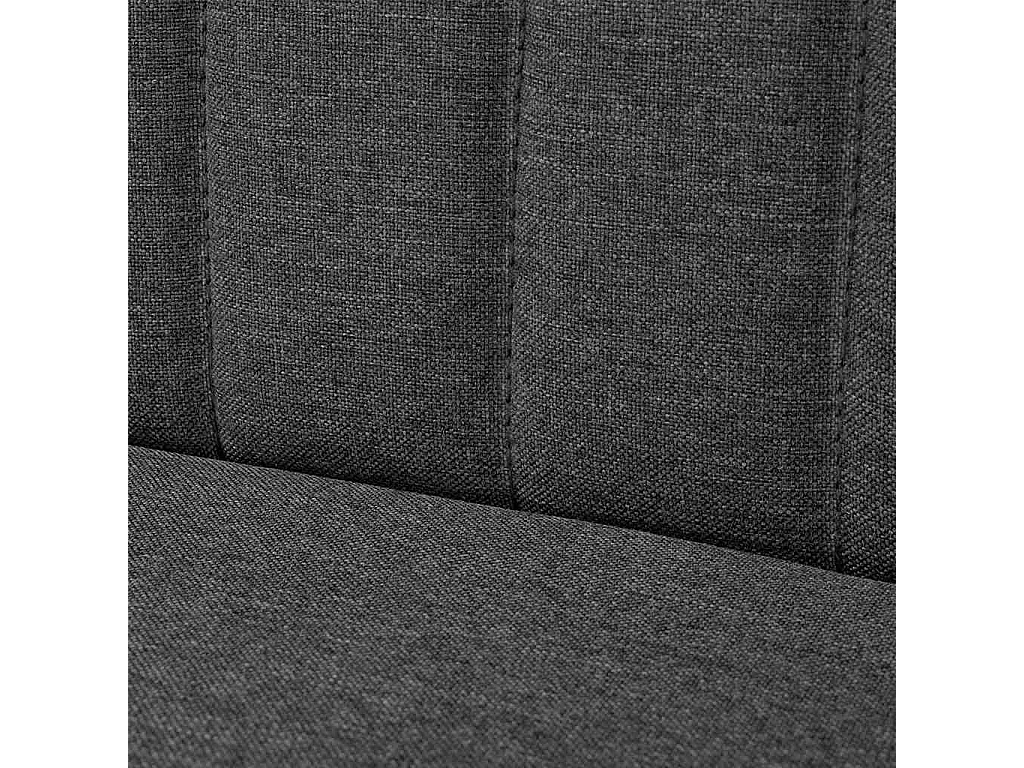 Sofá tecido 117x55,5x77 cinzento-escuro
