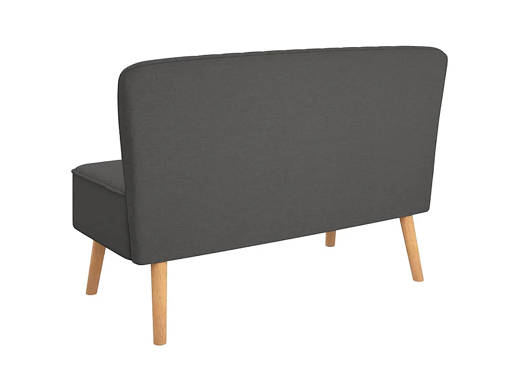 Sofá tecido 117x55,5x77 cinzento-escuro