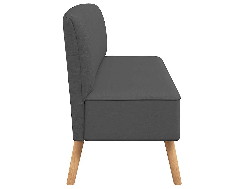 Sofá tecido 117x55,5x77 cinzento-escuro