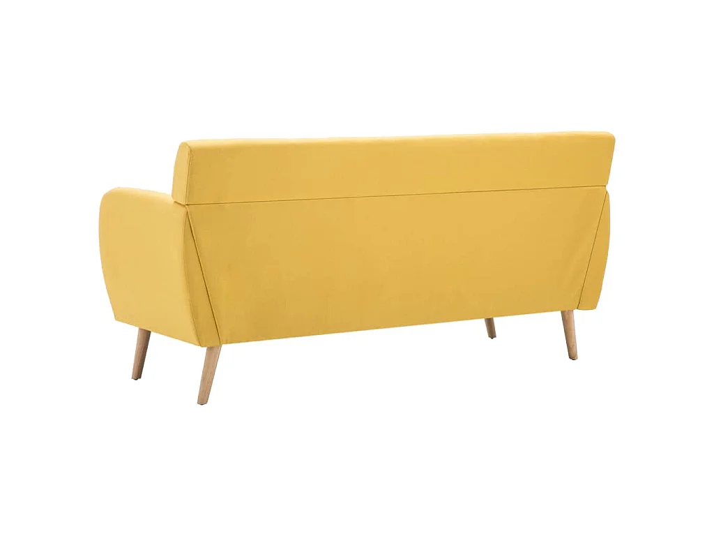 3-Sitzer-Sofa Stoff 172x70x82 cm Gelb