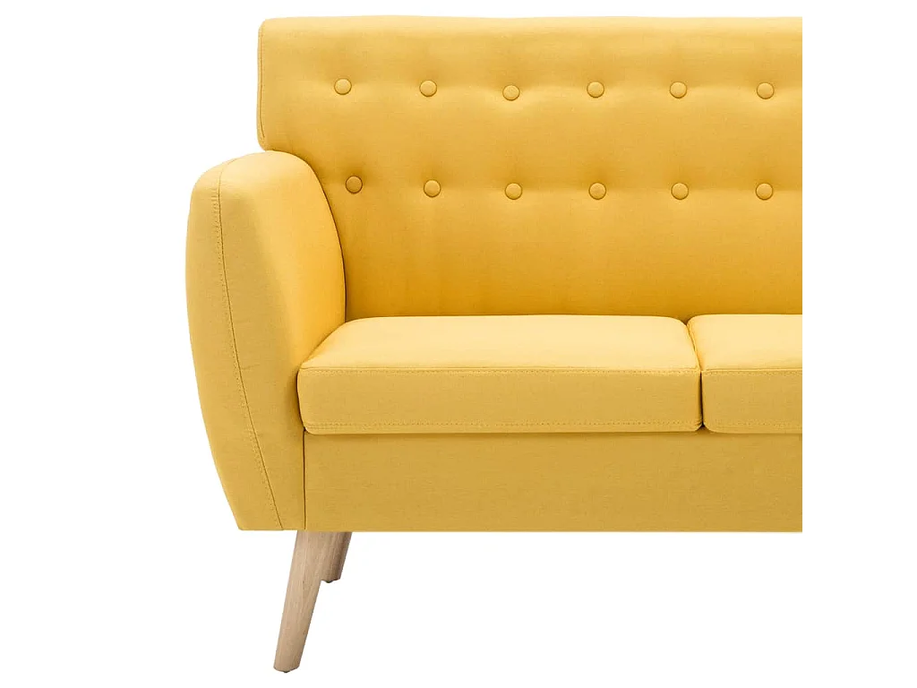 3-Sitzer-Sofa Stoff 172x70x82 cm Gelb