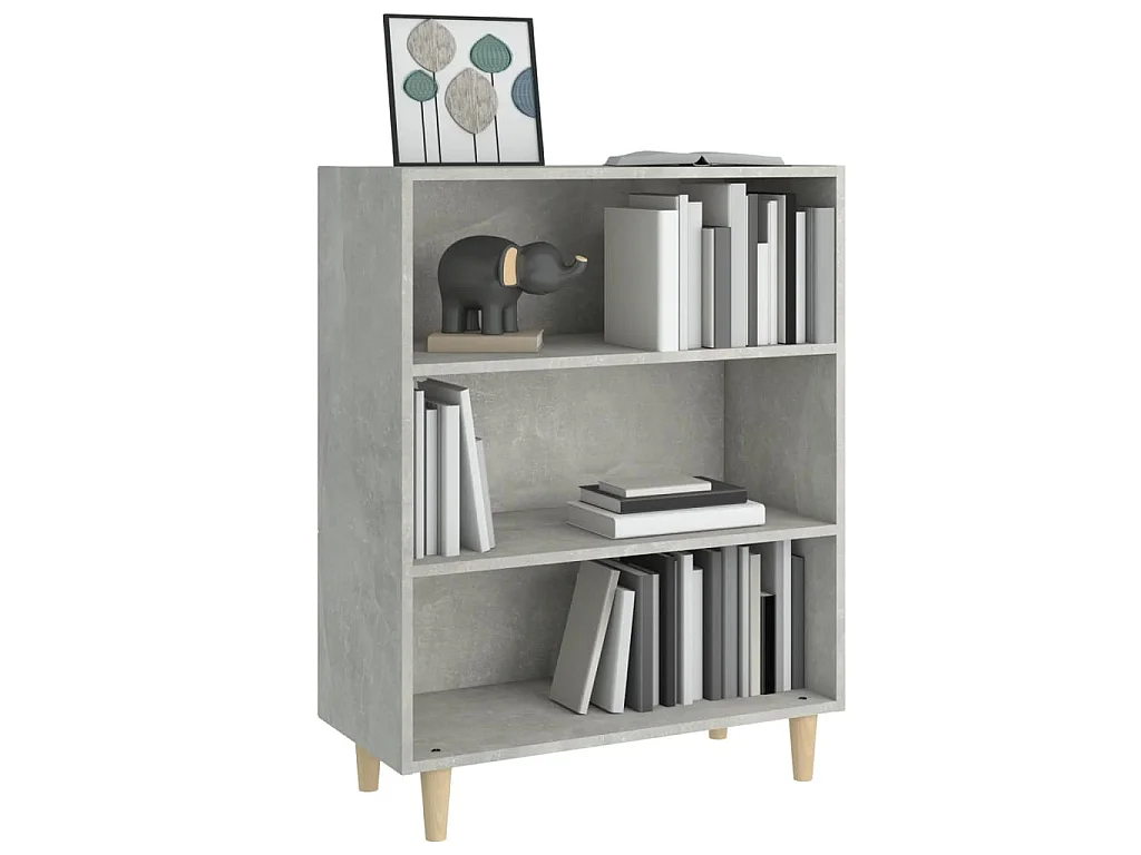Buffet Gris béton 69,5x32,5x90 cm Bois d'ingénierie
