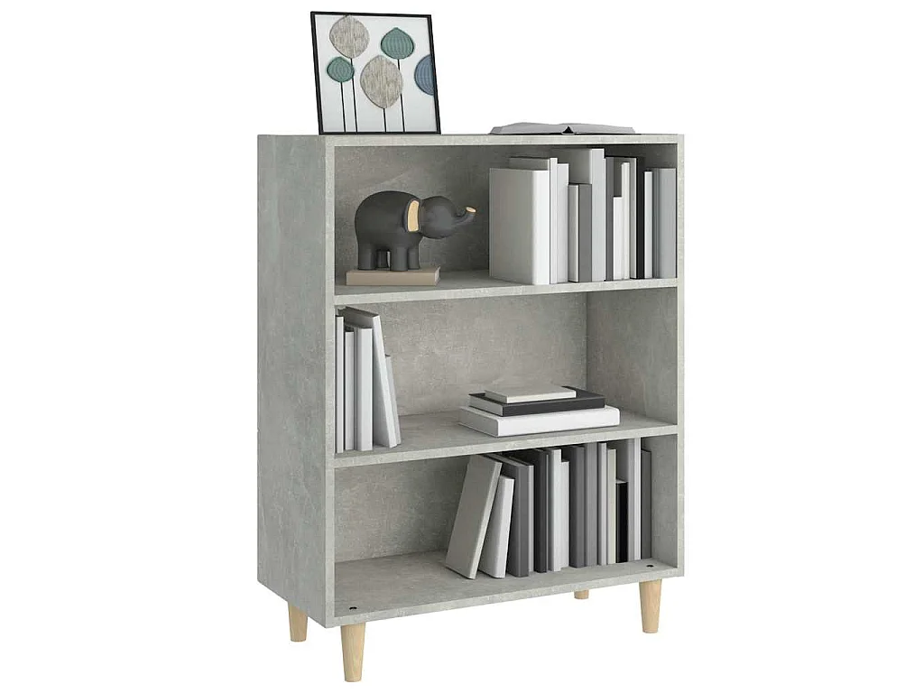 Buffet Gris béton 69,5x32,5x90 cm Bois d'ingénierie