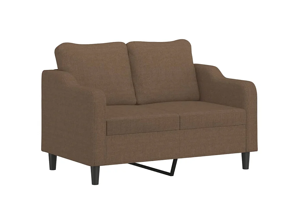 Tweezitsbank 120 cm stof bruin