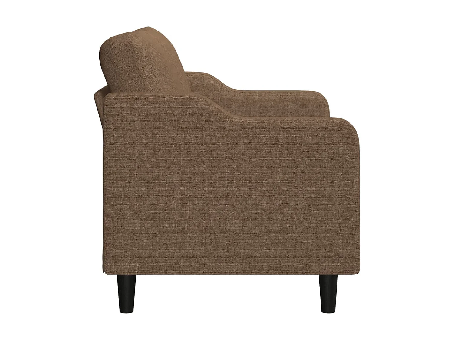 Tweezitsbank 120 cm stof bruin
