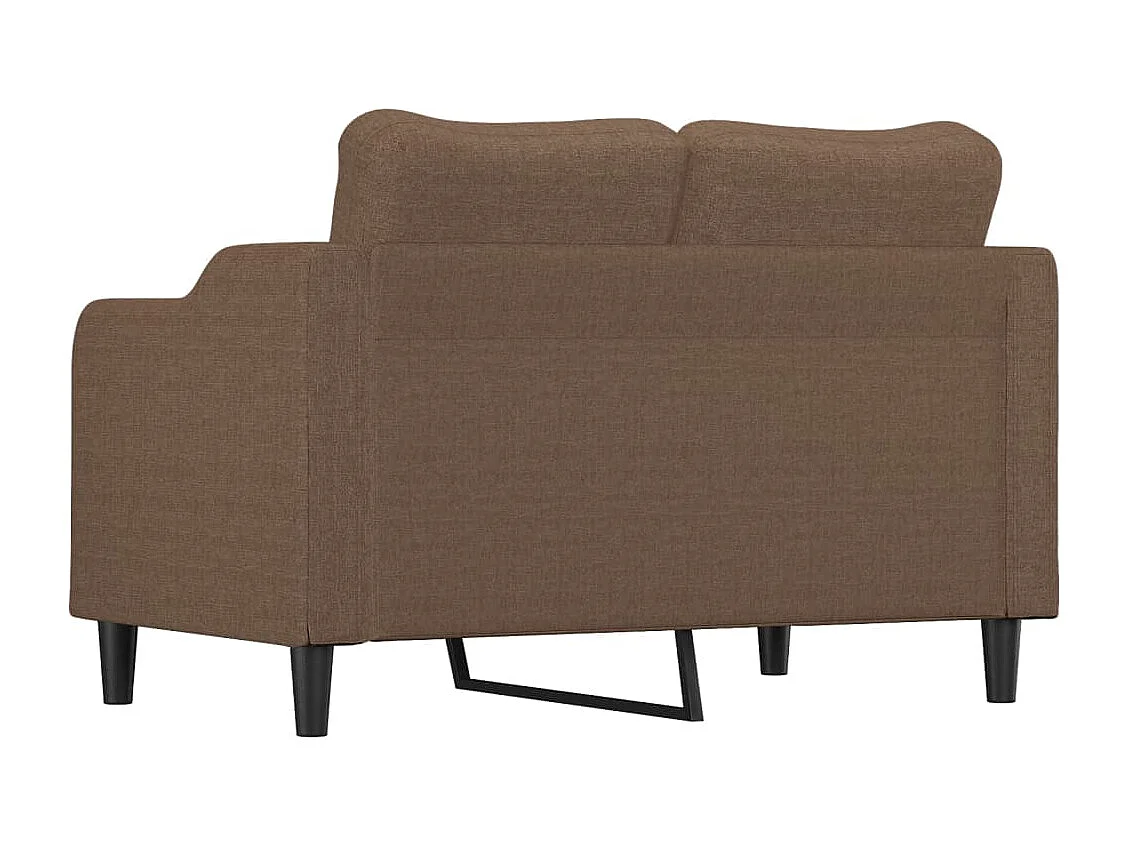 Tweezitsbank 120 cm stof bruin