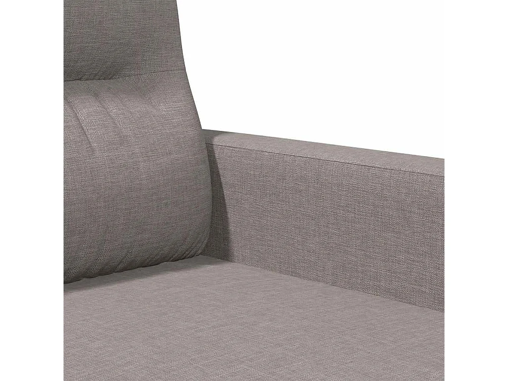 Canapé à 2 places Taupe 140 cm Tissu