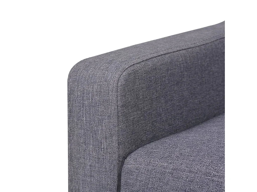 Canapé à 2 places Tissu Gris