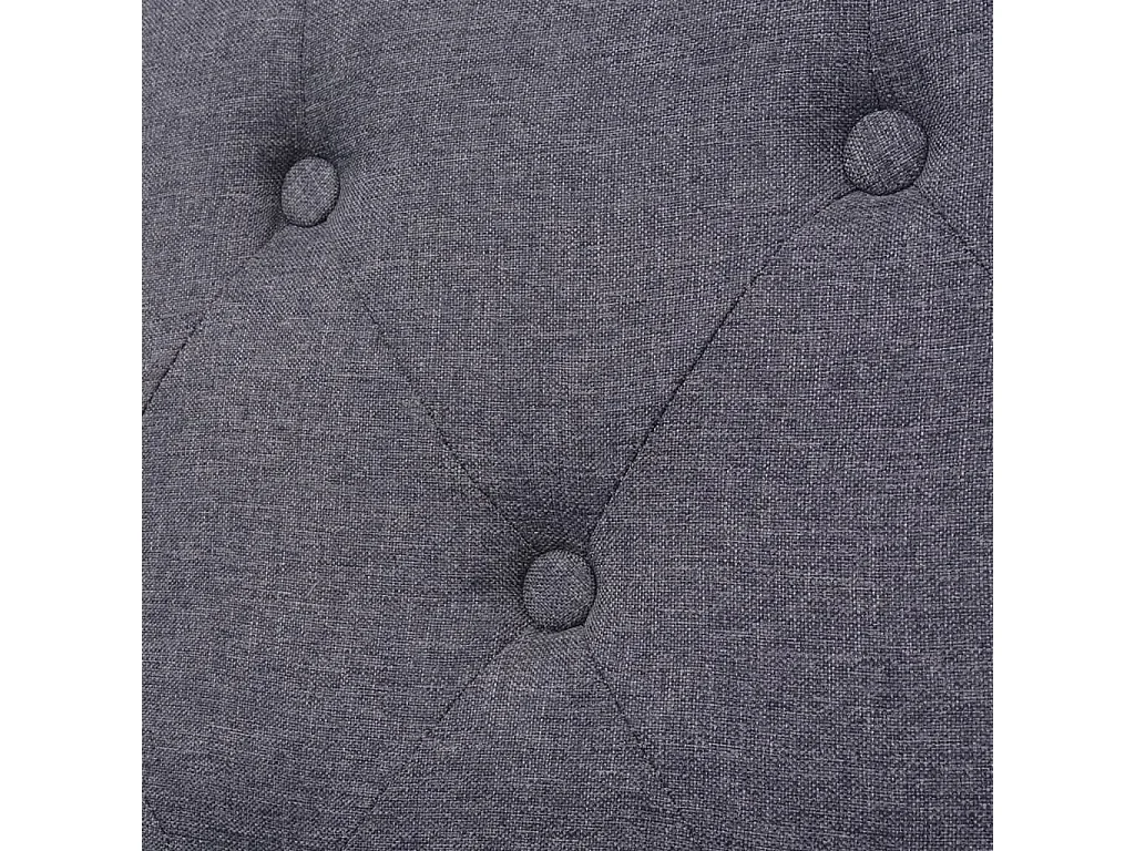Canapé à 2 places Tissu Gris