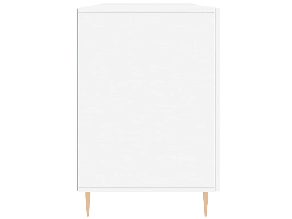 Bureau blanc 140x50x75 cm bois d'ingénierie