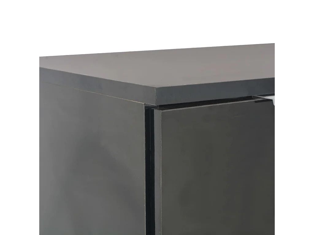 Aparador 107x35x80,5 cm preto brilhante