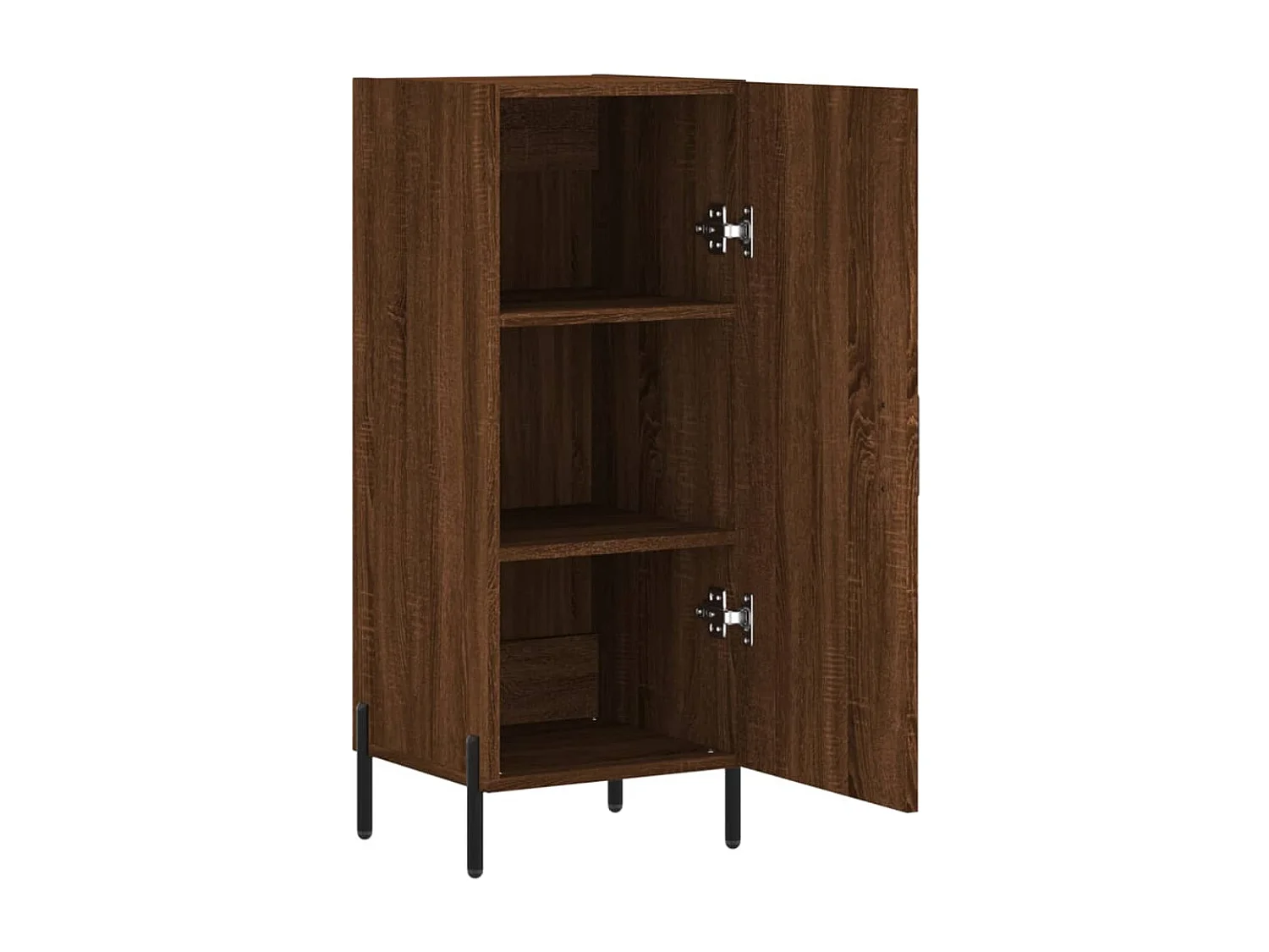 Sideboard Braun Eichen-Optik 34,5x34x90 cm Holzwerkstoff