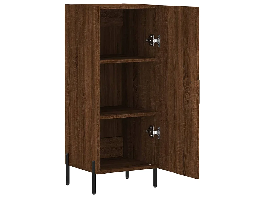 Dressoir 34,5x34x90 cm bewerkt hout bruin eikenkleur