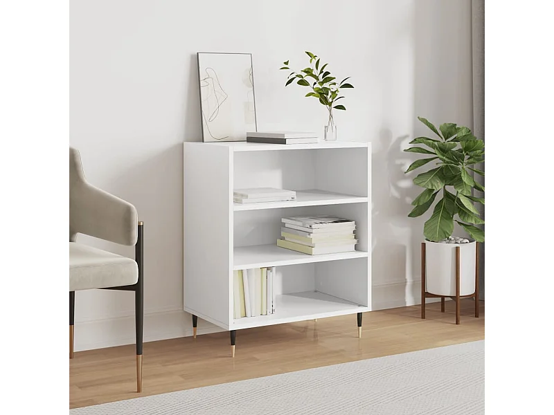 Buffet blanc 57x35x70 cm bois d’ingénierie