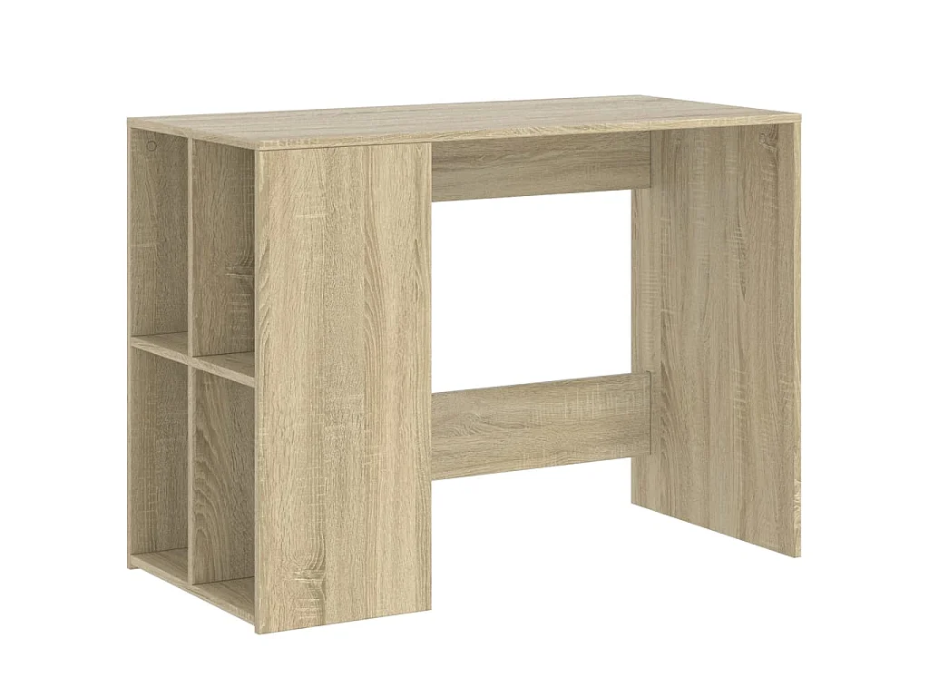 Bureau chêne sonoma 102x50x75 cm bois d'ingénierie
